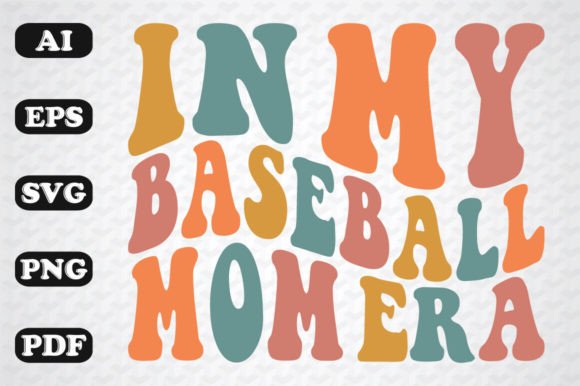 Embroidery Review: In My Baseball Mom Era Retro Wavy SVG