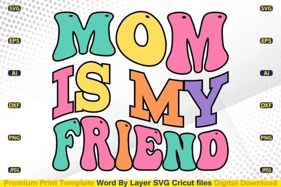 Mom is My Friend: A Retro Design for Embroidered Connection
